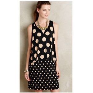 Anthropologie Maeve polka dot dress